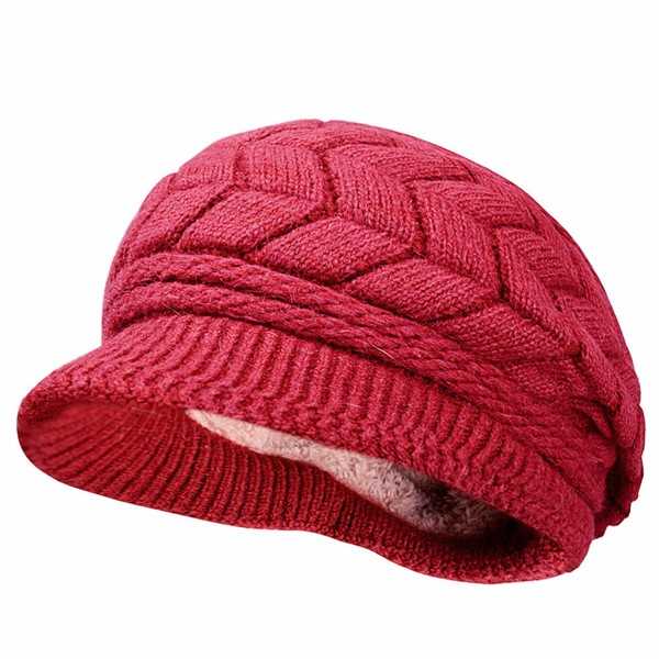 Women-Ladies-Crochet-Knitted-Cotton-Blend-Beret-Hat-Soft-Warm-Plush-Linen-Ski-Baseball-Cap-1081991