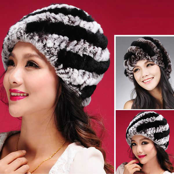 Women-Ladies-Femal-Rabbit-Fur-Screw-Knitted-Hats-Mix-Colors-Caps-1021776