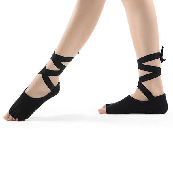 Women-Ladies-Five-Finger-Toes-Yoga-Socks-Ballet-Sports-Lace-Non-Slip-Exposed-Instep-Yoga-Socks-1117038