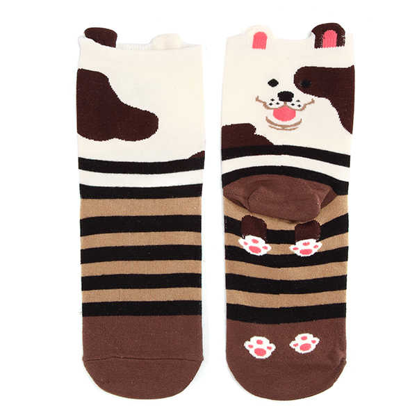 Women-Ladies-Girl-Lovely-Hot-Cartoon-Cat-Dog-Animal-Stripped-Cotton-Lady-Socks-1120271