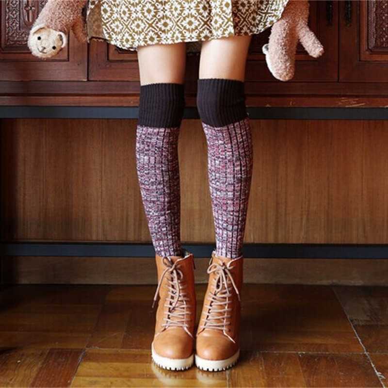 Women-Ladies-Harajuku-Knitting-Over-Knee-Thigh-Stockings-High-Socks-Boots-Hosiery-1112458