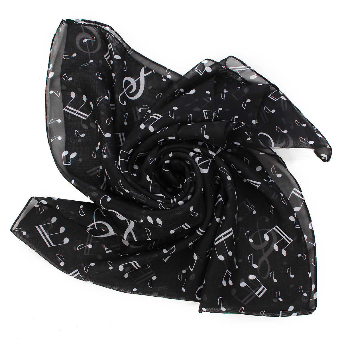 Women-Ladies-Musical-Note-Printed-Chiffon-Scarf-Shawl-Wrap-1039096