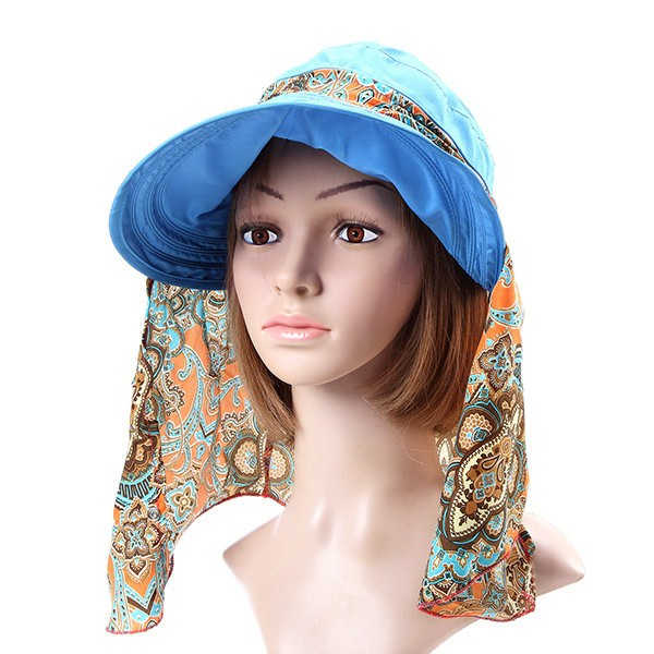 Women-Ladies-Polyester-Sunshade-Hat-Face-Neck-Protective-Fishing-Outdoor-Gradening-Cap-1043756