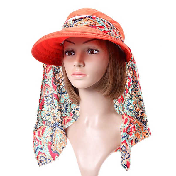 Women-Ladies-Polyester-Sunshade-Hat-Face-Neck-Protective-Fishing-Outdoor-Gradening-Cap-1043756