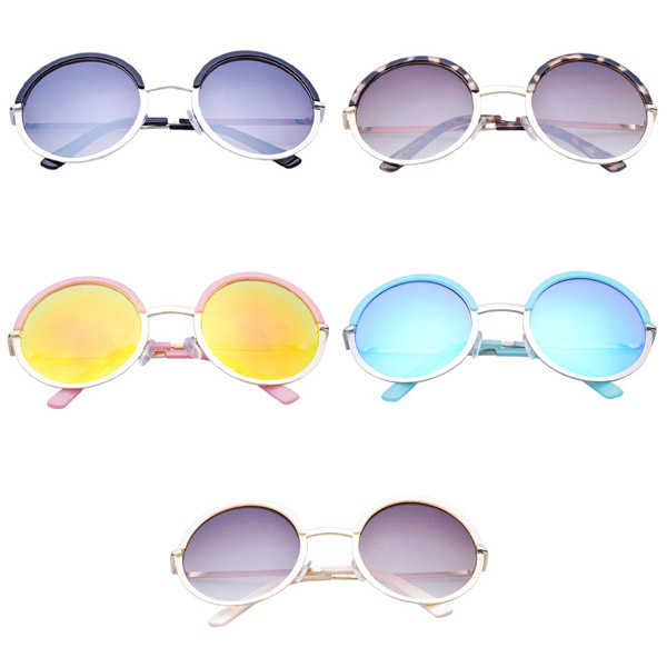 Women-Ladies-Retro-Round-Lens-Uv-Protection-Sun-Glassess-Full-Frame-Eyewear-1062790