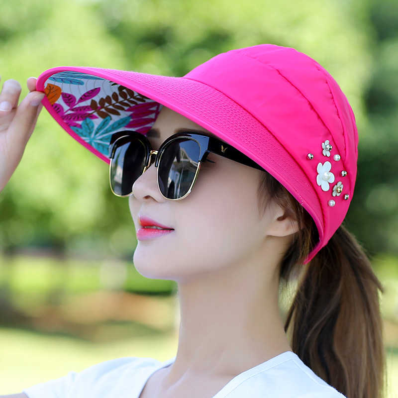 Women-Ladies-Summer-Outdoor-Anti-UV-Beach-Sunscreen-Sun-Hat-Flower-Print-Caps-1130732