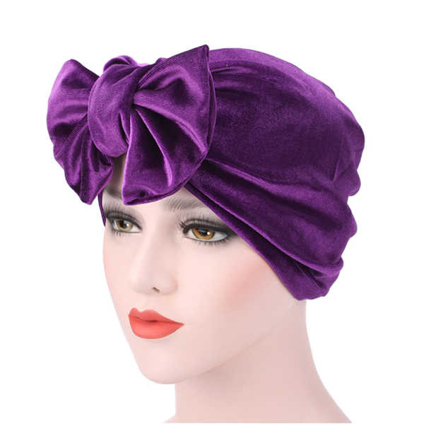 Women-Large-Bowknot-Cotton-Beanies-Casual-Solid-Warm-Soft-Skullies-Hat-1178036