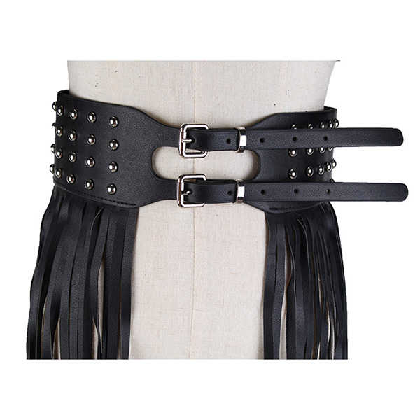 Women-Long-Fringe-Belt-Black-PU-Leather-Belts-Rivet-Long-Tassels-Pin-Buckle-Belt-1232546