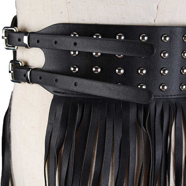 Women-Long-Fringe-Belt-Black-PU-Leather-Belts-Rivet-Long-Tassels-Pin-Buckle-Belt-1232546