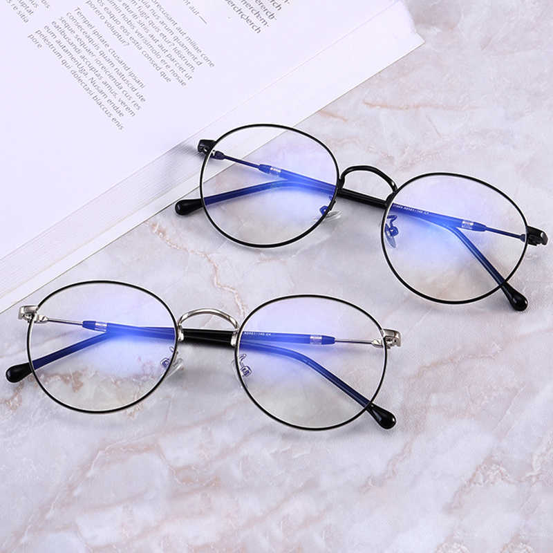 Women-Men-Casual-Round-Metal-Thin-sided-Myopia-Frame-Optical-Reading-Glasses-1331938