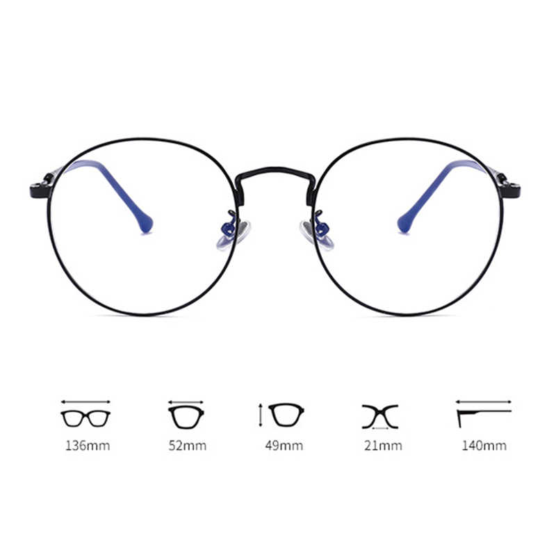 Women-Men-Casual-Round-Metal-Thin-sided-Myopia-Frame-Optical-Reading-Glasses-1331938