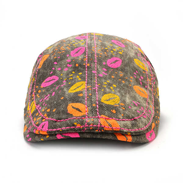 Women-Men-Cotton-Print-Beret-Peaked-Cap-Casual-Outdoor-Windproof-Warm-Hats-Adjustable-Casquette-Cap-1201384