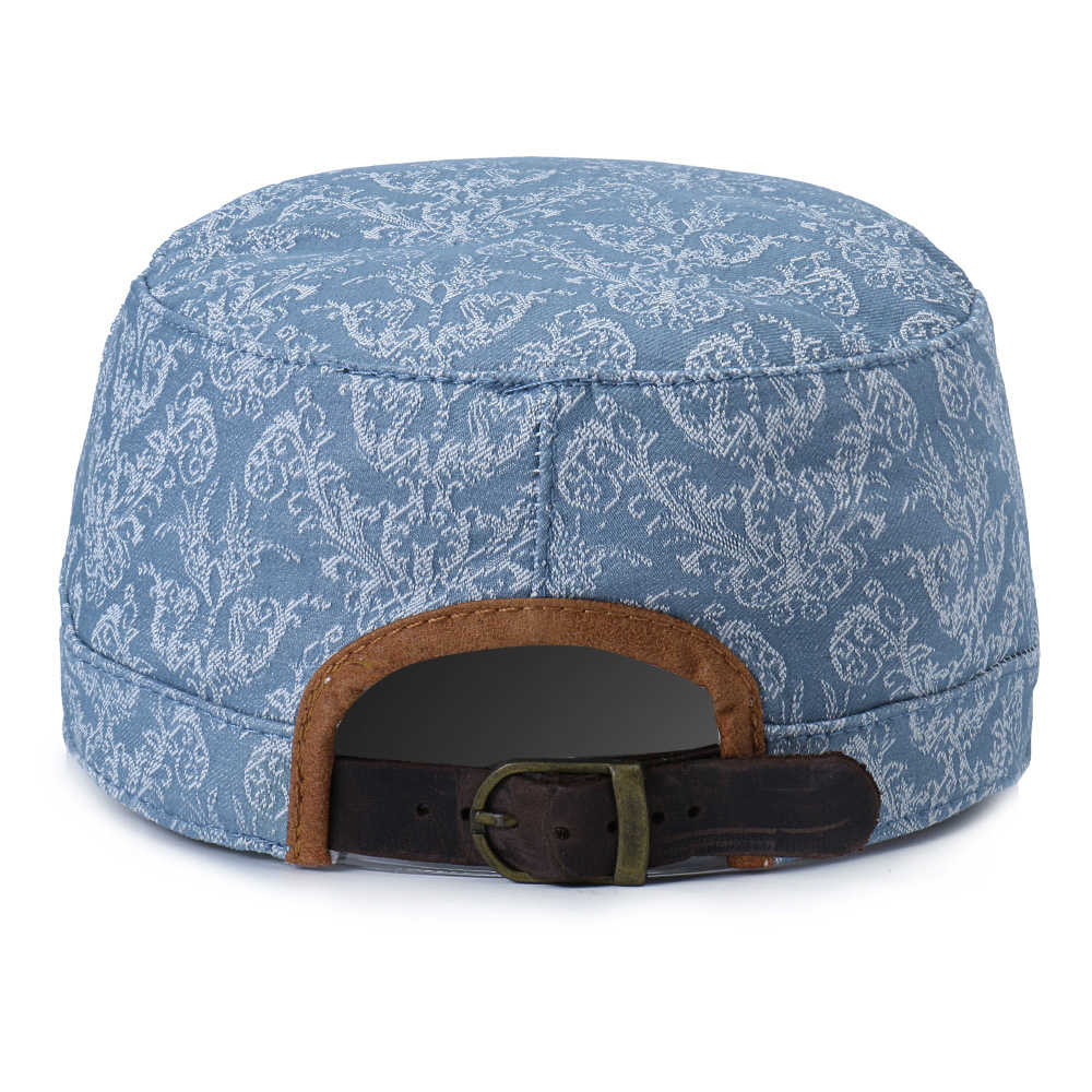 Women-Men-Cotton-Print-Sunscreen-Flat-Hats-Outdoor-Casual-Travle-Visor-Caps-1459265