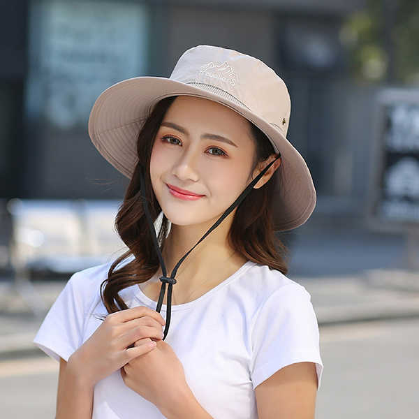 Women-Men-Summer-Wide-Brim-Sunshade-Fisherman-Hat-Foldable-Outdoor-Breathable-Fisherman-Cap-1168938