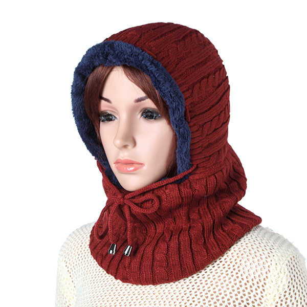 Women-Men-Thick-Knitted-Warm-Beanie-Cap-With-Earmuffs-Hooded-Scarf-Hooded-Neck-Cap-1226998