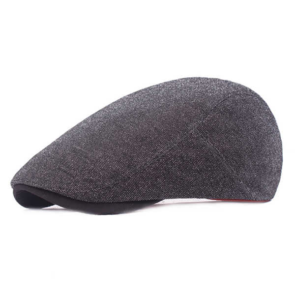 Women-Mens-Cotton-Solid-Beret-Caps-Casual-Adjustable-Forward-Hat-Peaked-Cap-1164186