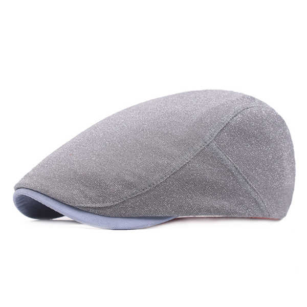 Women-Mens-Cotton-Solid-Beret-Caps-Casual-Adjustable-Forward-Hat-Peaked-Cap-1164186