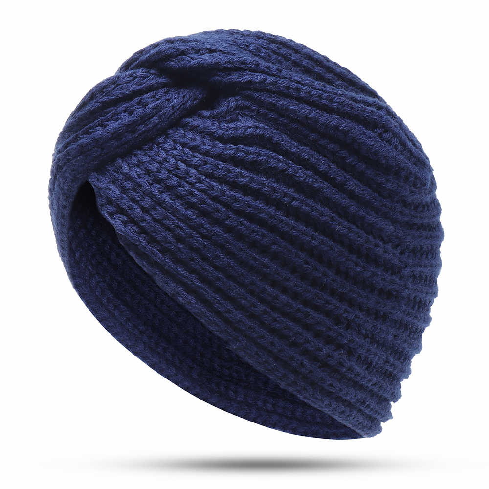 Women-Muslin-Indian-Yarn-Cross-Twist-Knit-Turban-Winter-Warm-Earmuffs-Beanie-Caps-1352376