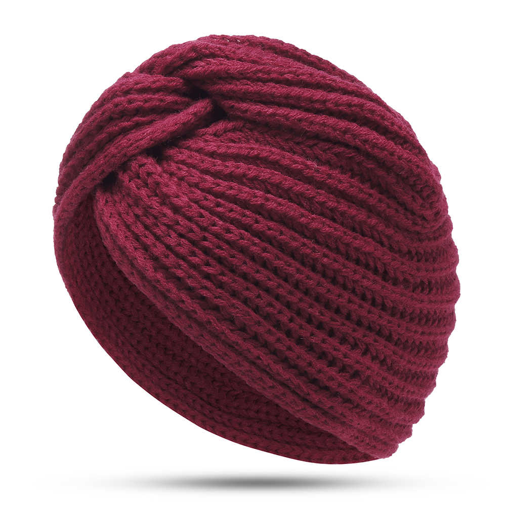 Women-Muslin-Indian-Yarn-Cross-Twist-Knit-Turban-Winter-Warm-Earmuffs-Beanie-Caps-1352376