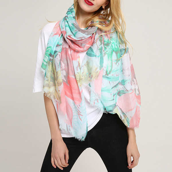 Women-Noble-Linen-Lightweight-Sunflower-Abstract-Painting-Scarf-Summer-Breathable-Flower-Shawl-1274850