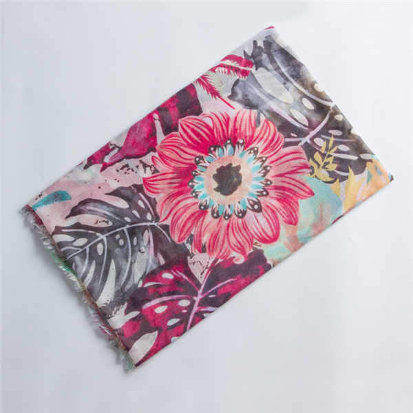 Women-Noble-Linen-Lightweight-Sunflower-Abstract-Painting-Scarf-Summer-Breathable-Flower-Shawl-1274850