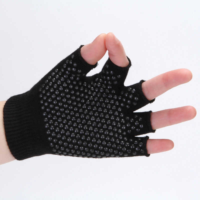 Women-Non-Slip-Sporty-Style-Design-Fingerless-Yoga-Gloves-Cotton-Open-Figure-Glove-1331164