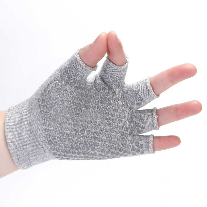 Women-Non-Slip-Sporty-Style-Design-Fingerless-Yoga-Gloves-Cotton-Open-Figure-Glove-1331164