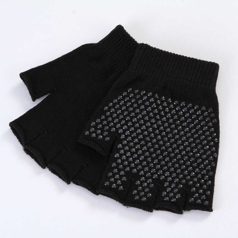 Women-Non-Slip-Sporty-Style-Design-Fingerless-Yoga-Gloves-Cotton-Open-Figure-Glove-1331164