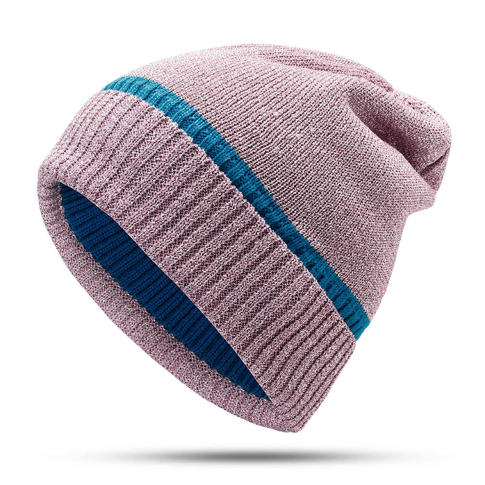 Women-Outdoor-Fashion-Bronzing-Knitted-Hat-Warm-Knit-Cap-1391003