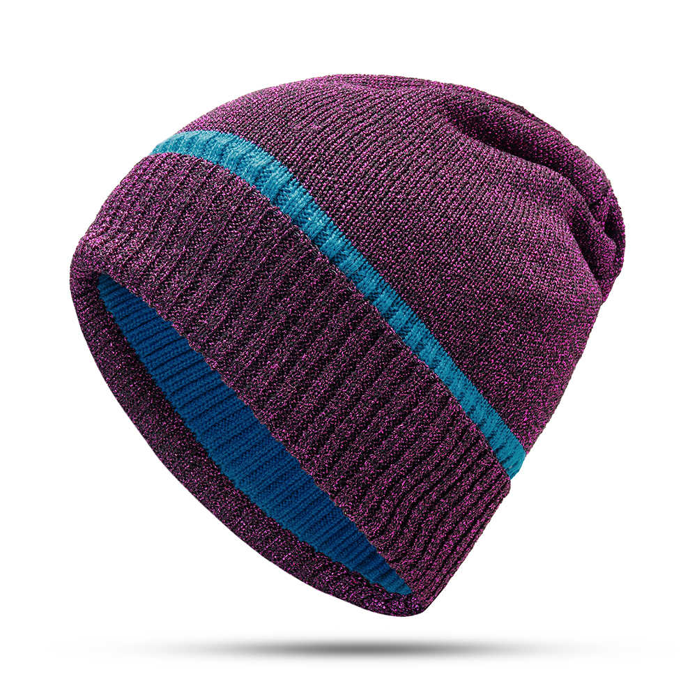 Women-Outdoor-Fashion-Bronzing-Knitted-Hat-Warm-Knit-Cap-1391003