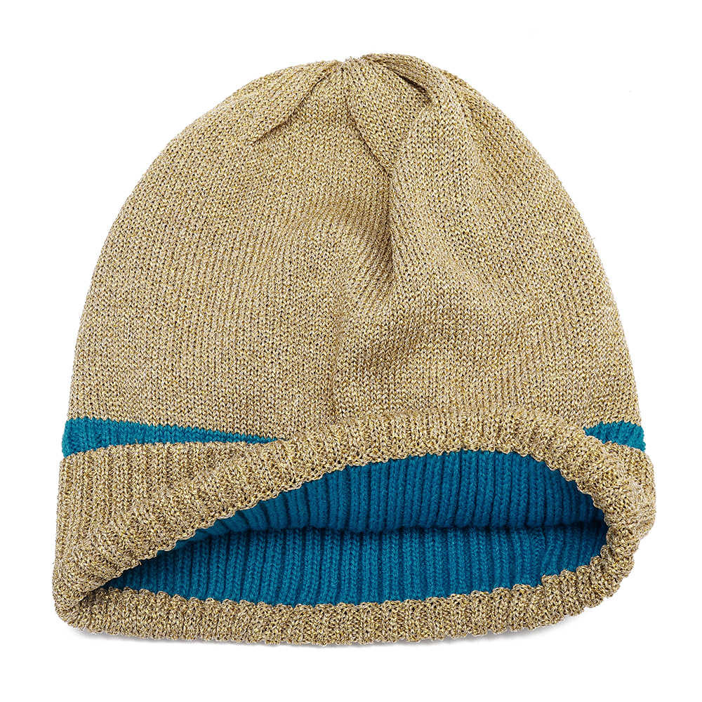 Women-Outdoor-Fashion-Bronzing-Knitted-Hat-Warm-Knit-Cap-1391003