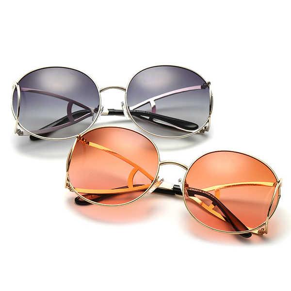 Women-Oversize-Frame-Anti-UV-Glasses-Retro-Colorful-Lens-Sunglasses-1176072