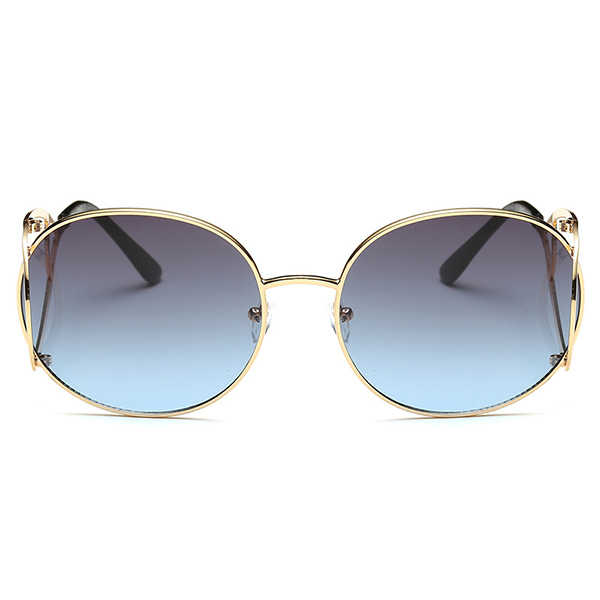 Women-Oversize-Frame-Anti-UV-Glasses-Retro-Colorful-Lens-Sunglasses-1176072