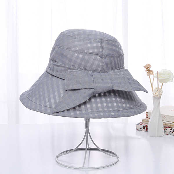 Women-Plaid-Wide-Brimmed-Sun-Hat-Packable-Dress-Beach-Bucket-Hats-UV-Resistence-Sunbonnet-1268679