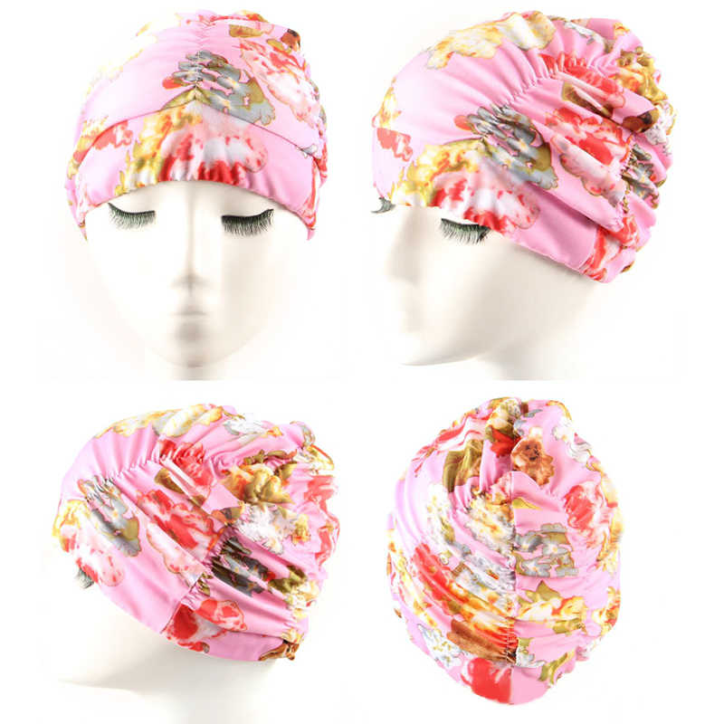 Women-Plus-Size-Folding-Pleated-Cloth-Flower-Swimming-Cap-Ears-Protection-Cloth-Bathing-Cap-1453182