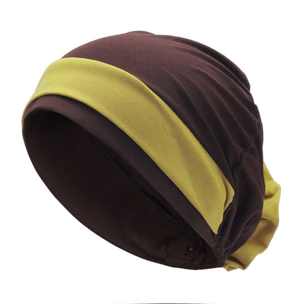 Women-Polyester-Breathable-Turban-Hat-Casual-Good-Elastic-Beanie-Muslim-Pile-Heap-Cap-1276638