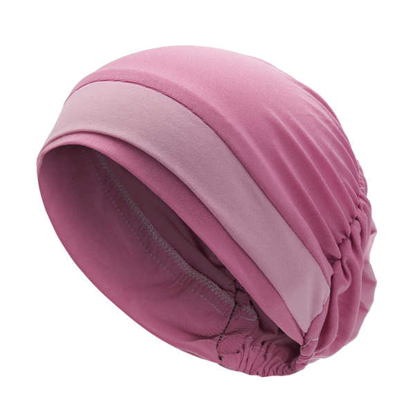 Women-Polyester-Breathable-Turban-Hat-Casual-Good-Elastic-Beanie-Muslim-Pile-Heap-Cap-1276638