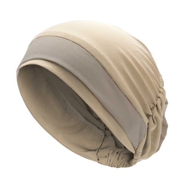 Women-Polyester-Breathable-Turban-Hat-Casual-Good-Elastic-Beanie-Muslim-Pile-Heap-Cap-1276638