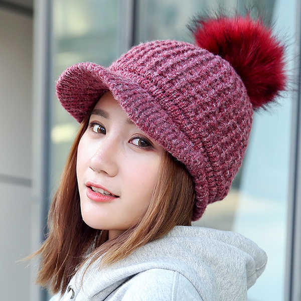 Women-Pompom-Knitted-Baseball-Cap-Casual-Winter-Warm-Plush-Lining-Woolen-Caps-1210118