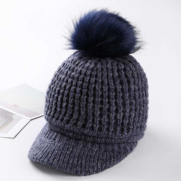 Women-Pompom-Knitted-Baseball-Cap-Casual-Winter-Warm-Plush-Lining-Woolen-Caps-1210118