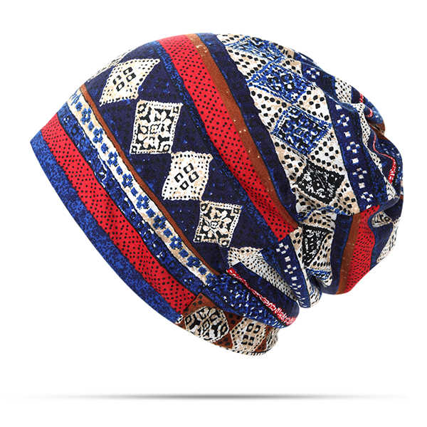 Women-Priting-Cotton-Beanie-Hat-Double--use-Collar-Scarf-And-Warm-Skull-Hat-1203377