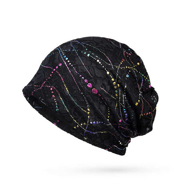 Women-Rhinestone-Striped-Cotton-Beanie-Hat-Casual-Flexible-Autumn-Warm-Skullies-Cap-1181890