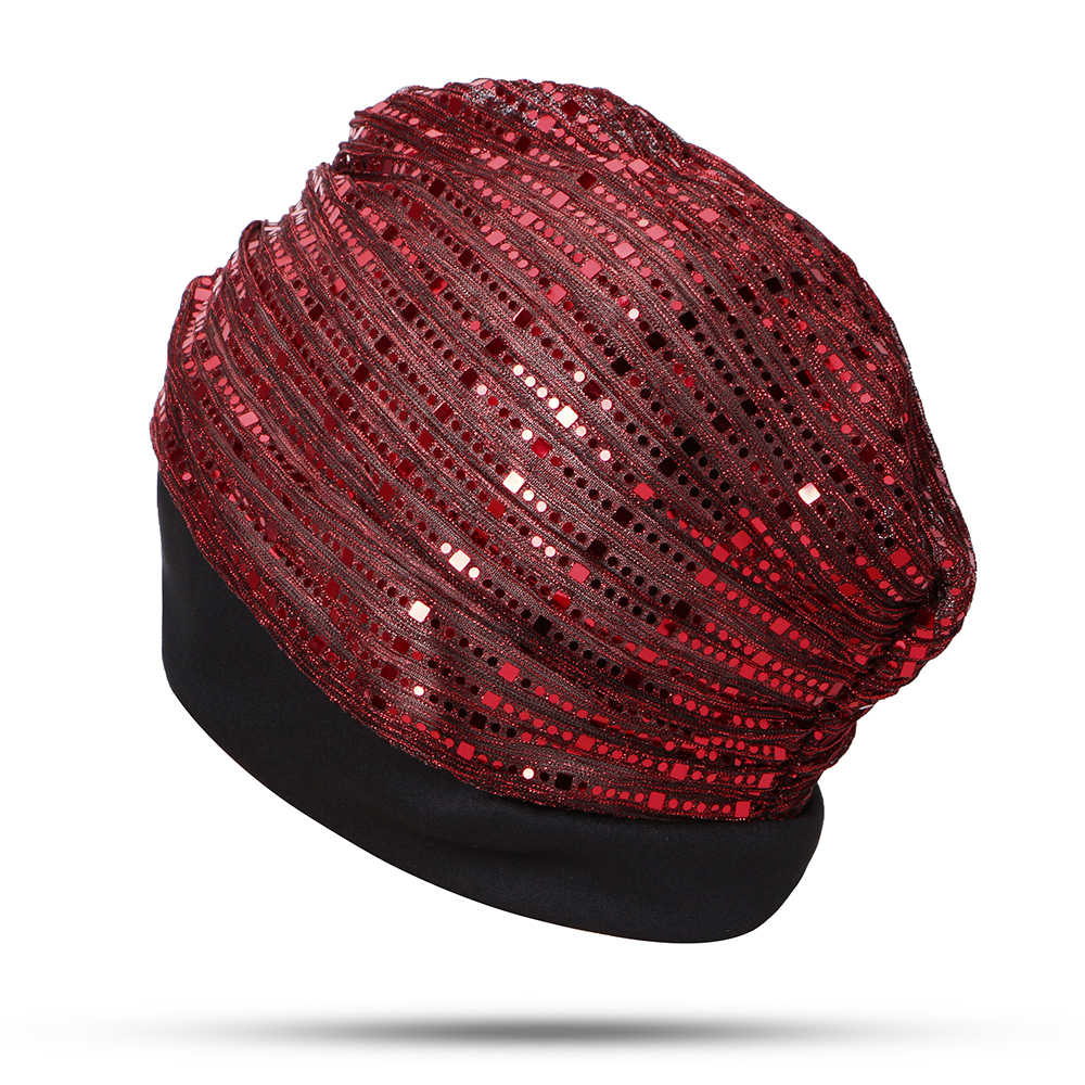 Women-Sequined-Mesh-Hat-Arabian-Turban-Hat-Arab-Wrap-Scarf-1456152