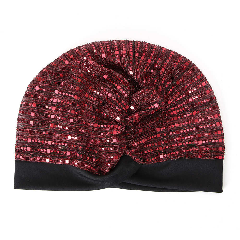 Women-Sequined-Mesh-Hat-Arabian-Turban-Hat-Arab-Wrap-Scarf-1456152