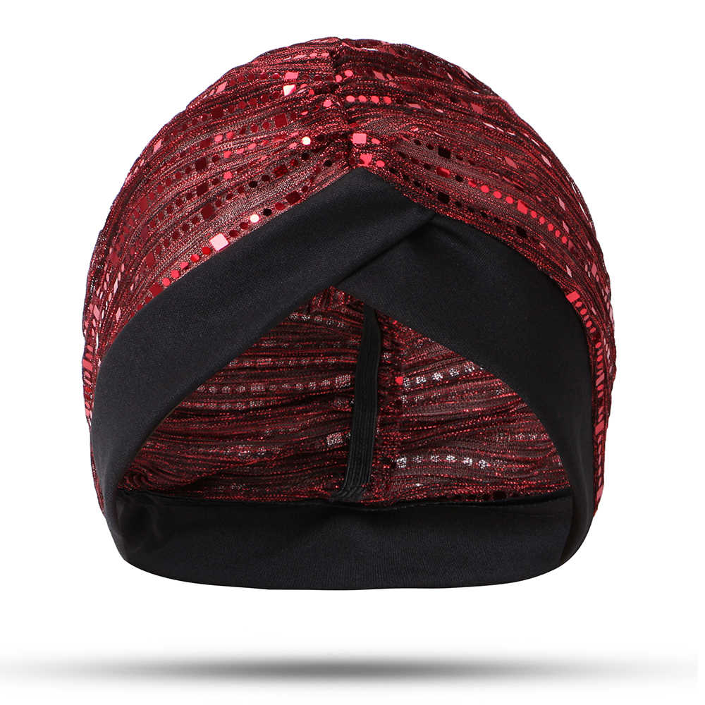 Women-Sequined-Mesh-Hat-Arabian-Turban-Hat-Arab-Wrap-Scarf-1456152