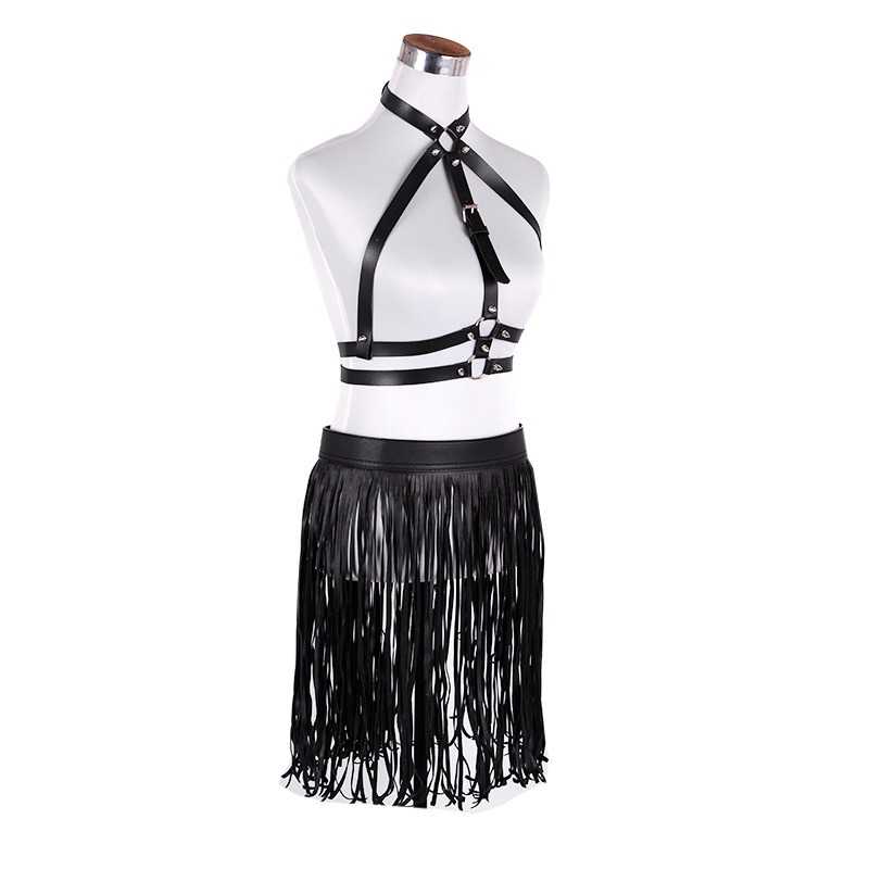 Women-Short-Fringe-Belt-Suit-Black-Polyester-Belts-Rivet-Short-Tassels-Buckle-Belt-Suit-1406115