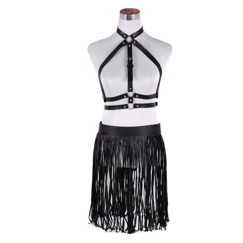 Women-Short-Fringe-Belt-Suit-Black-Polyester-Belts-Rivet-Short-Tassels-Buckle-Belt-Suit-1406115