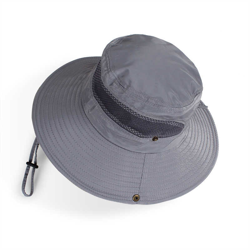 Women-Summer-Breathable-Wide-Brim-Bucket-Hat-UV-Mesh-Fisherman-Sun-Caps-Adjustable-1284113