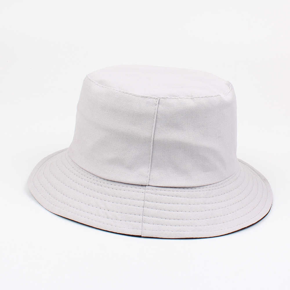 Women-Summer-Casual-Solid-Color-Fisherman-Hat-Foldable-Double-Sided-Bucket-Hat-1297044