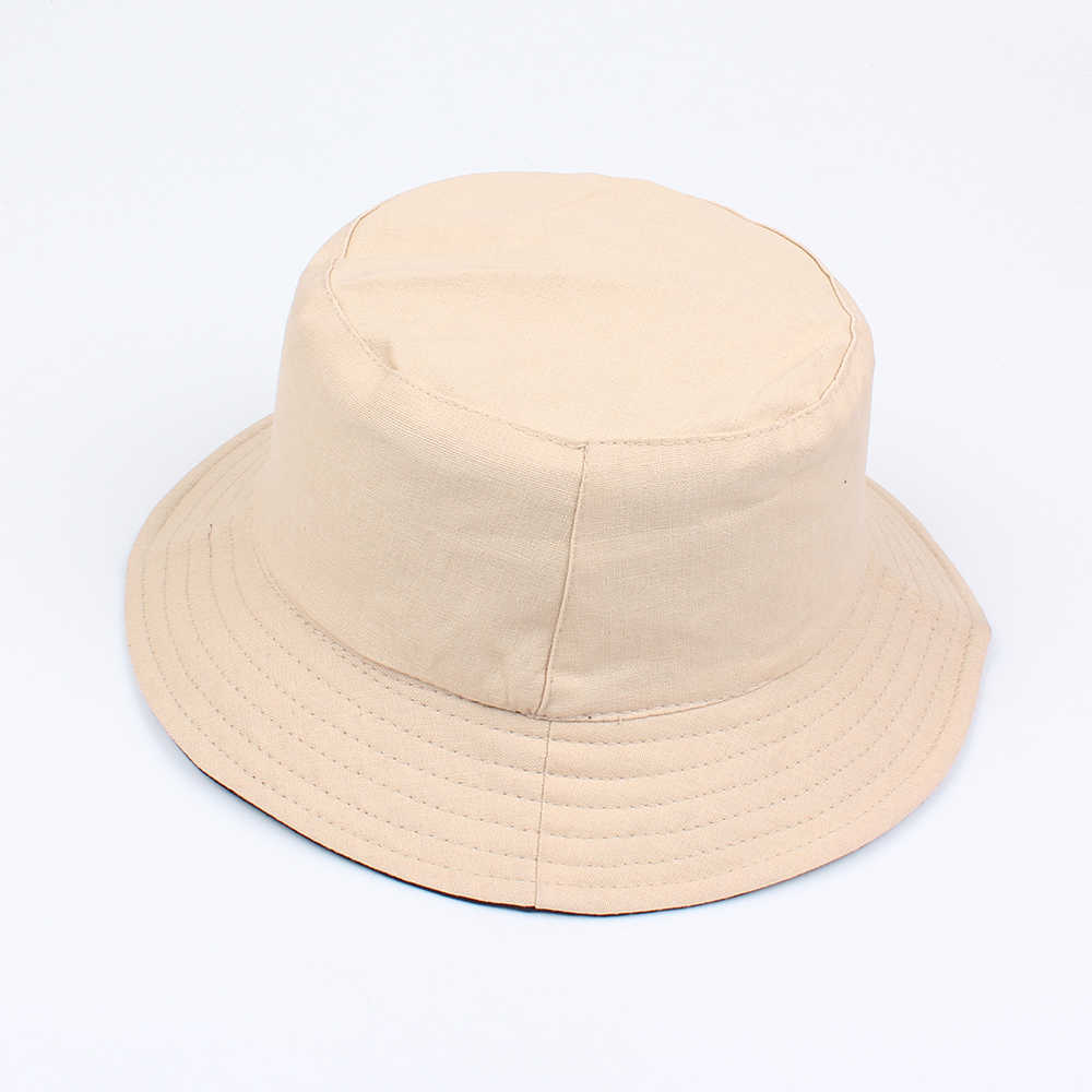 Women-Summer-Casual-Solid-Color-Fisherman-Hat-Foldable-Double-Sided-Bucket-Hat-1297044